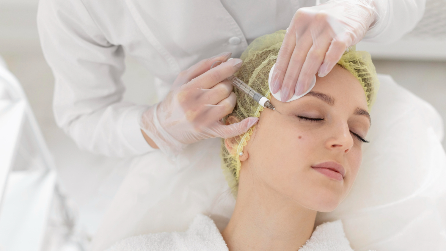 Targeted facial, neck, and hand mesotherapy treatments