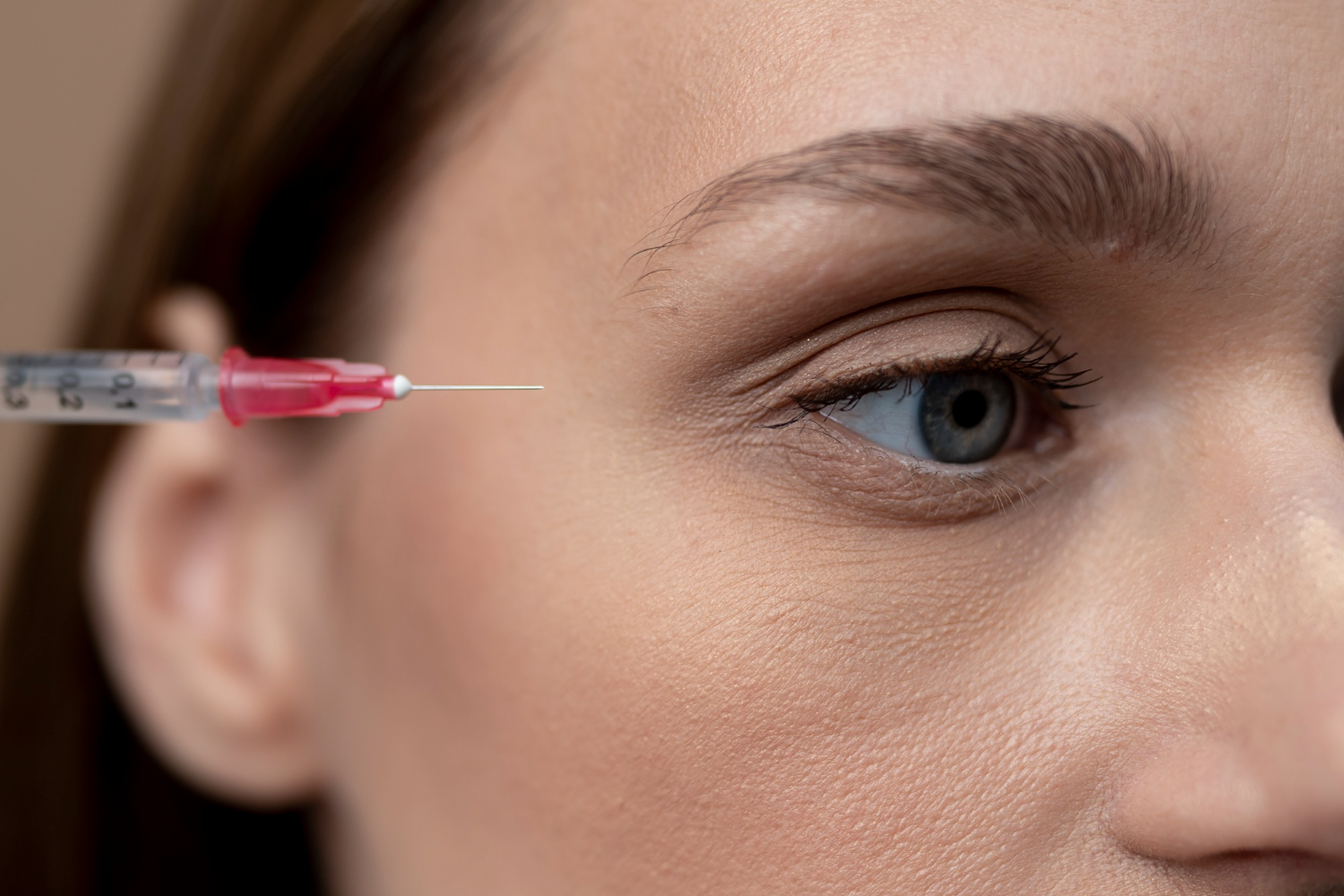 Under eye mesotherapy for dark circles and hydration